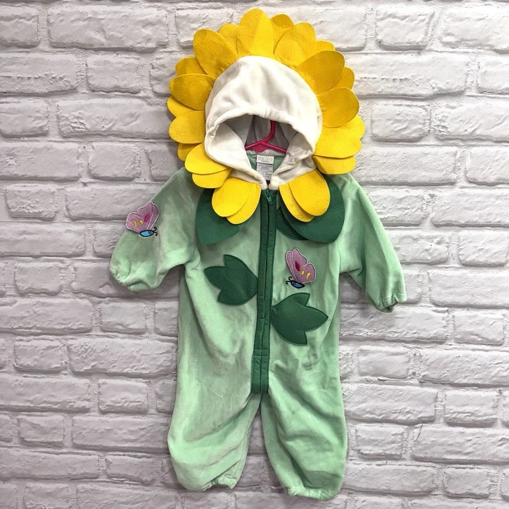 Sunflower Infant Halloween Costume 12 Months Halloween Bodysuit Warm Ships Fast!